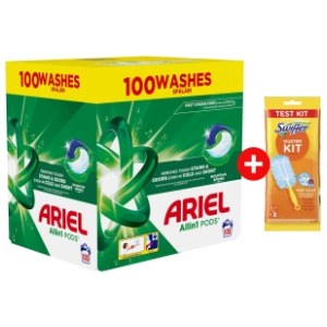 ARIEL kapsule 2x50kom + Swiffer Duster Starter + dopuna 1kom
