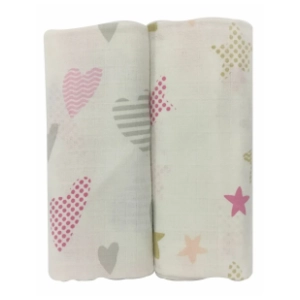 BABY TEXTIL tetra pelena 2u1 Zvezde 3100465