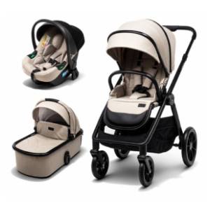 BBO kolica za bebe 3 u 1 Voyage Mud Melange bež