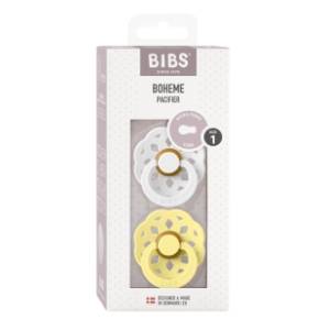 BIBS laža Boheme white & sunshine ( 0-6m) 2kom