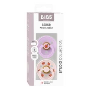 BIBS laža Studio ladybug violet sky (0-6m) 2kom