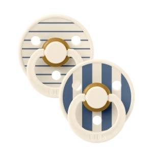 BIBS laža Studio pin ivory steel blue mix (0-6m) 2kom