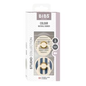 BIBS laža Studio pin ivory steel blue mix (6-18m) 2kom