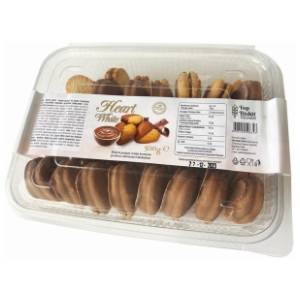Biskvit TOP BISKVIT White heart 500g