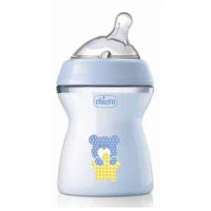 CHICCO flašica NaturalFeeling 250ml plava