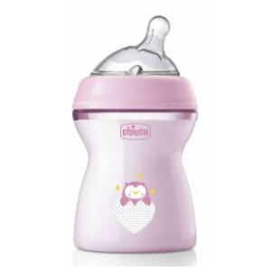 CHICCO flašica NaturalFeeling 250ml roze