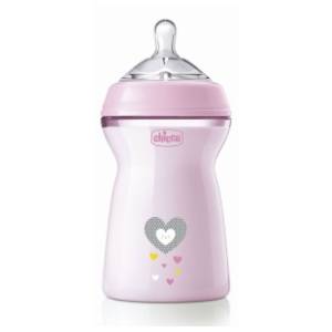 CHICCO flašica NaturalFeeling 330ml roze