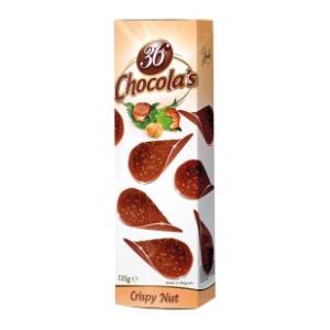 Čips HAMLET belgijska čokolada lešnik 125g
