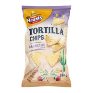 Čips HRUSTY tortilja roštilj 150g