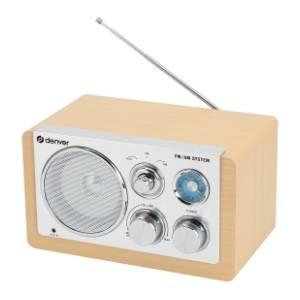 DENVER TR-63LW Lightwood AM/FM radio