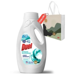 DUEL Strong whiteness tečni deterdžent 19 pranja (855ml) + ceger