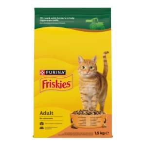 FRISKIES Cat adult briketi piletina i povrće 1,5kg
