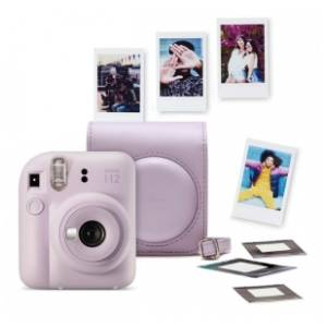 FUJIFILM Instax Mini 12 Lilac Purple Bundle fotoaparat