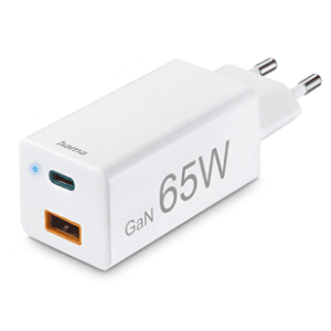 HAMA adapter USB-C/USB-A GaN 65W White