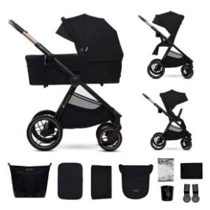 KINDERKRAFT kolica za bebe 2 u 1 Nea 2 Midnight crna