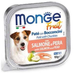MONGE Fruit hrana za pse losos i kruška 100g