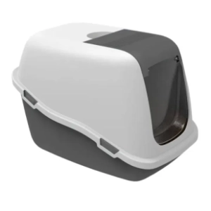 PETMAX Comfort toalet za mačke 57x39x41cm sivi