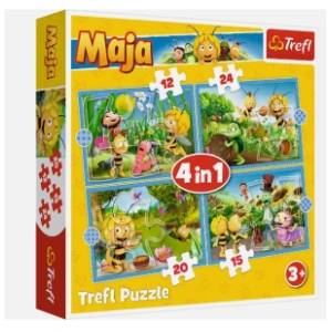 Puzzle 4u1 Pčelica Maja TREFL