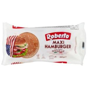 ROBERTO Hamburger maxi integralne zemičke 300g