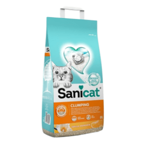 SANICAT Clumping vanila i mandarina posip za mačke 8l