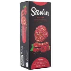 STEVIAN keks malina 165g