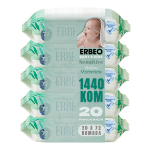Vlažne maramice ERBEO sensitive 20x72kom