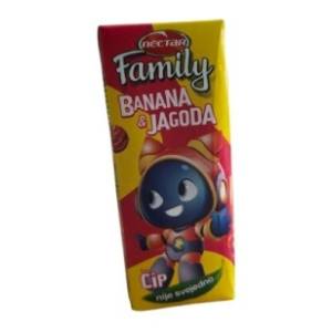 Voćni sok NECTAR Family banana i jagoda 200ml