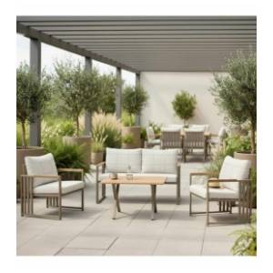 Baštenska garnitura HANAH HOME Fatsa 2+1+1 beige