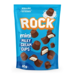 Biskvit ROCK Cups mini milky 80g