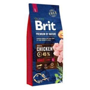 BRIT Premium by nature adult large hrana za pse piletina 3kg