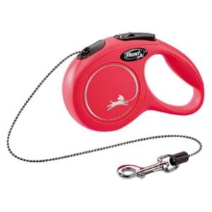 FLEXI New classic cord povodac za mačke XS 3m crveni