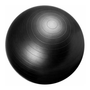 GORILLA SPORTS crna lopta za pilates 65 cm