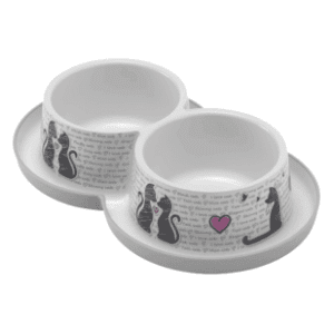 MODERNA Trendy dinner double cats in love dupla posuda