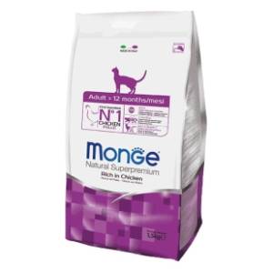 MONGE Adult hrana za odrasle mačke piletina 400g