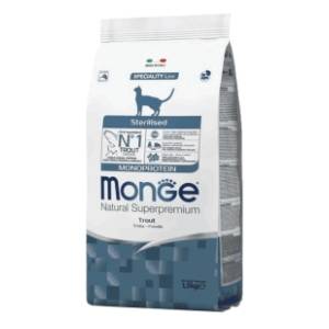 MONGE Cat sterilised monoprotein hrana za mačke pastrmka 400g