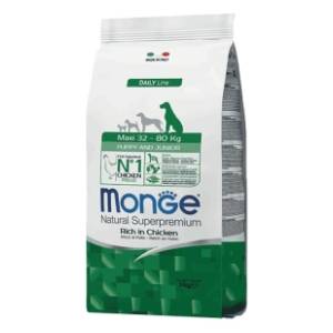 MONGE Maxi puppy & junior hrana za pse piletina 3kg
