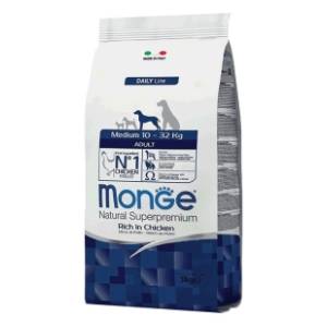 MONGE Medium adult hrana za pse piletina 12kg