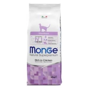 MONGE Superpremium hrana za sterilisane mačke piletina 10kg