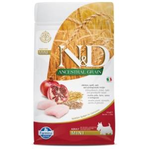 N&D Ancestral grain mini adult hrana za pse piletina nar 800g