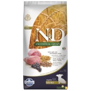 N&D Ancestral grain mini puppy jagnjetina borovnica 7kg