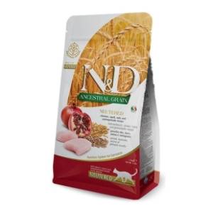 N&D Low grain hrana za sterilisane mačke piletina nar 300g