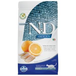N&D Ocean hrana za odrasle mačke haringa i pomorandža 5kg