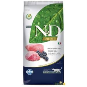 N&D Prime hrana za odrasle mačke jagnjetina i borovnica 5kg