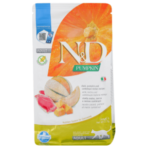 N&D Pumpkin hrana za odrasle mačke bundeva i pačetina 300g