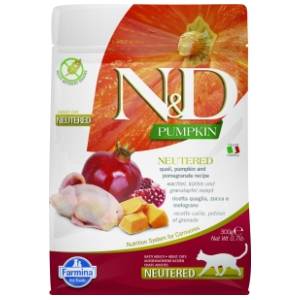 N&D Pumpkin hrana za sterilisane mačke prepelica i nar 5kg