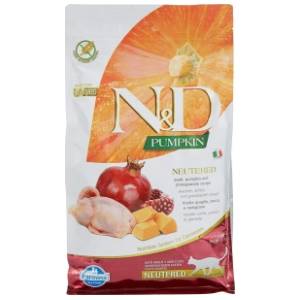 N&D Pumpkin hrana za sterilisasene mačke prepelica 1,5kg