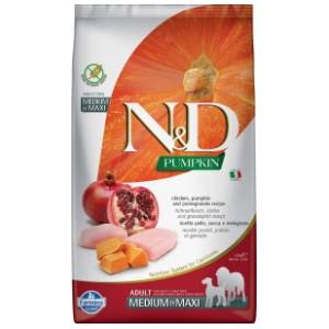 N&D Pumpkin medium maxi adult hrana za pse piletina nar 2,5kg