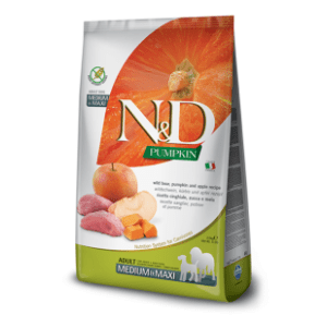 N&D Pumpkin medium maxi adult jabuka divlja svinja 2,5kg