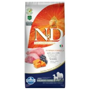N&D Pumpkin medium maxi adult jagnjetina borovnica 12kg