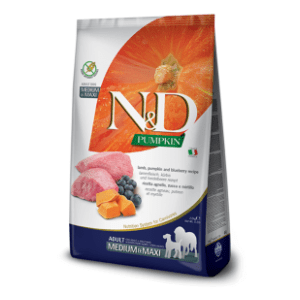 N&D Pumpkin medium maxi adult jagnjetina borovnica 2,5kg